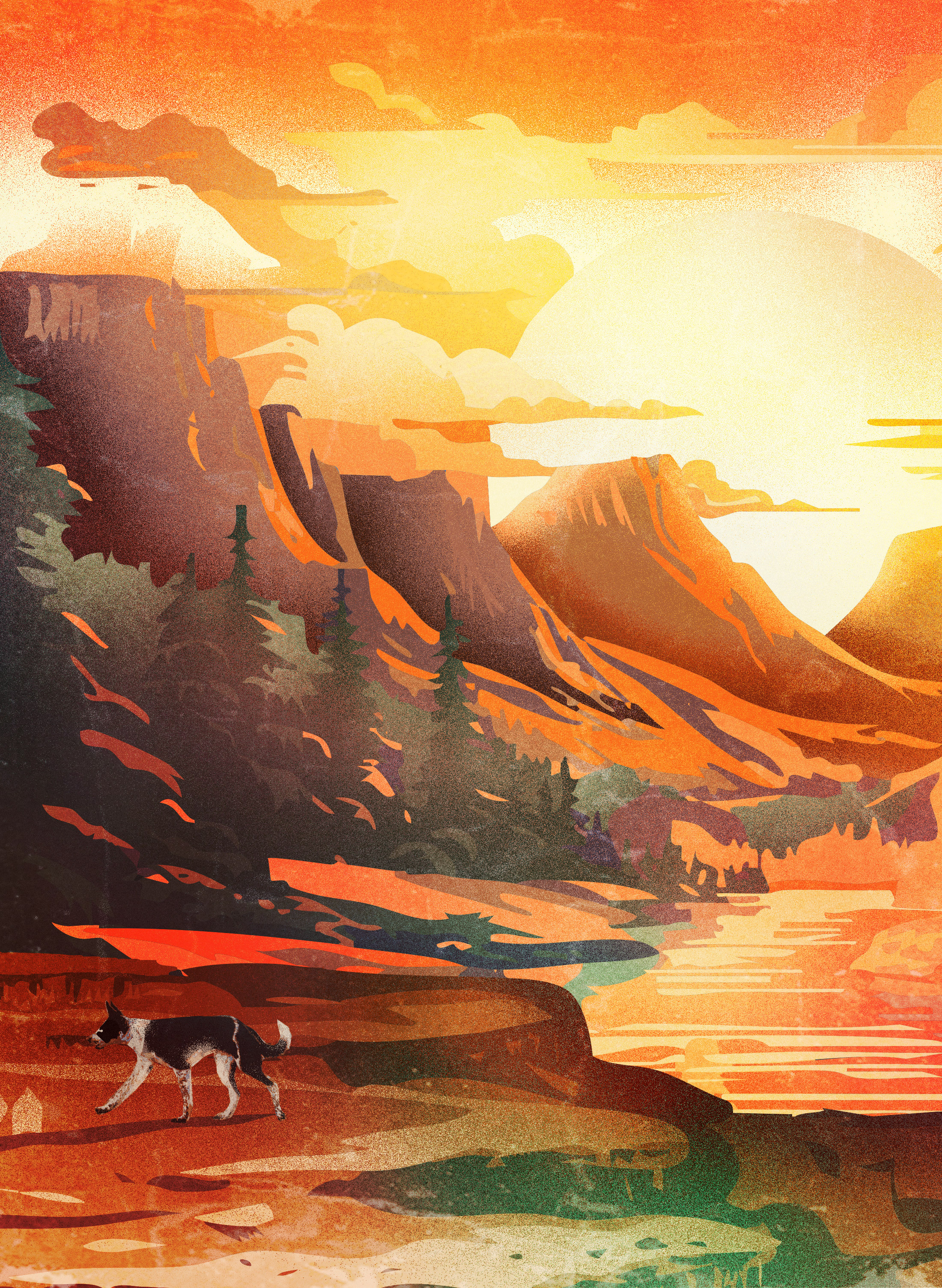 @thecitycollies illustration 3 branding design graphic design illustration illustrator mountain illustration mountains poster vector