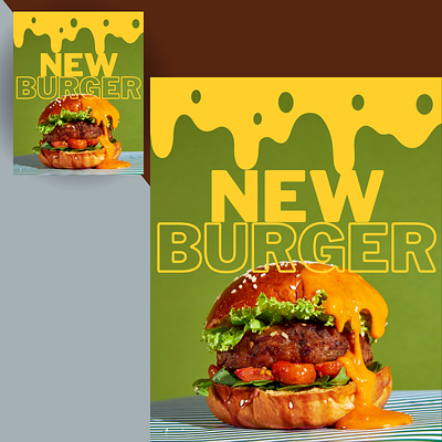 New Burger Menu canva content creator content design design freelancer get hired graphic design instagram feed instagram post marketing social media social media design social media post