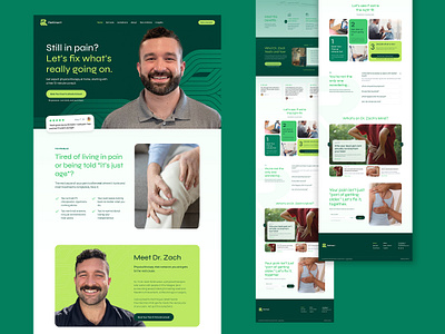 ReKinect PT. Website Redesign branding design designer doctor green healthcare inspiration leads generation ui ux web website