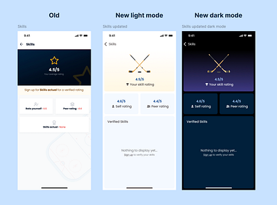 Hockey App Redesign shot ui