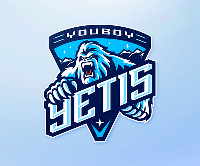 Yeti Sports Logo | YouBoy Yetis baseball bears branding esports esports logo football identity design illustration mascot mascot logo mountains sa sasquatch sports sports branding sports logo team team logo yeti yetis