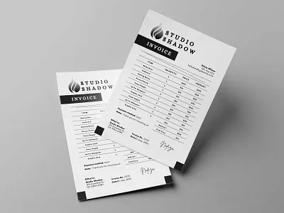 CANVA Invoice A4 Size Page a4 size invoice canva invoice invoice paper invoice template minimal invoice minimalist invoice