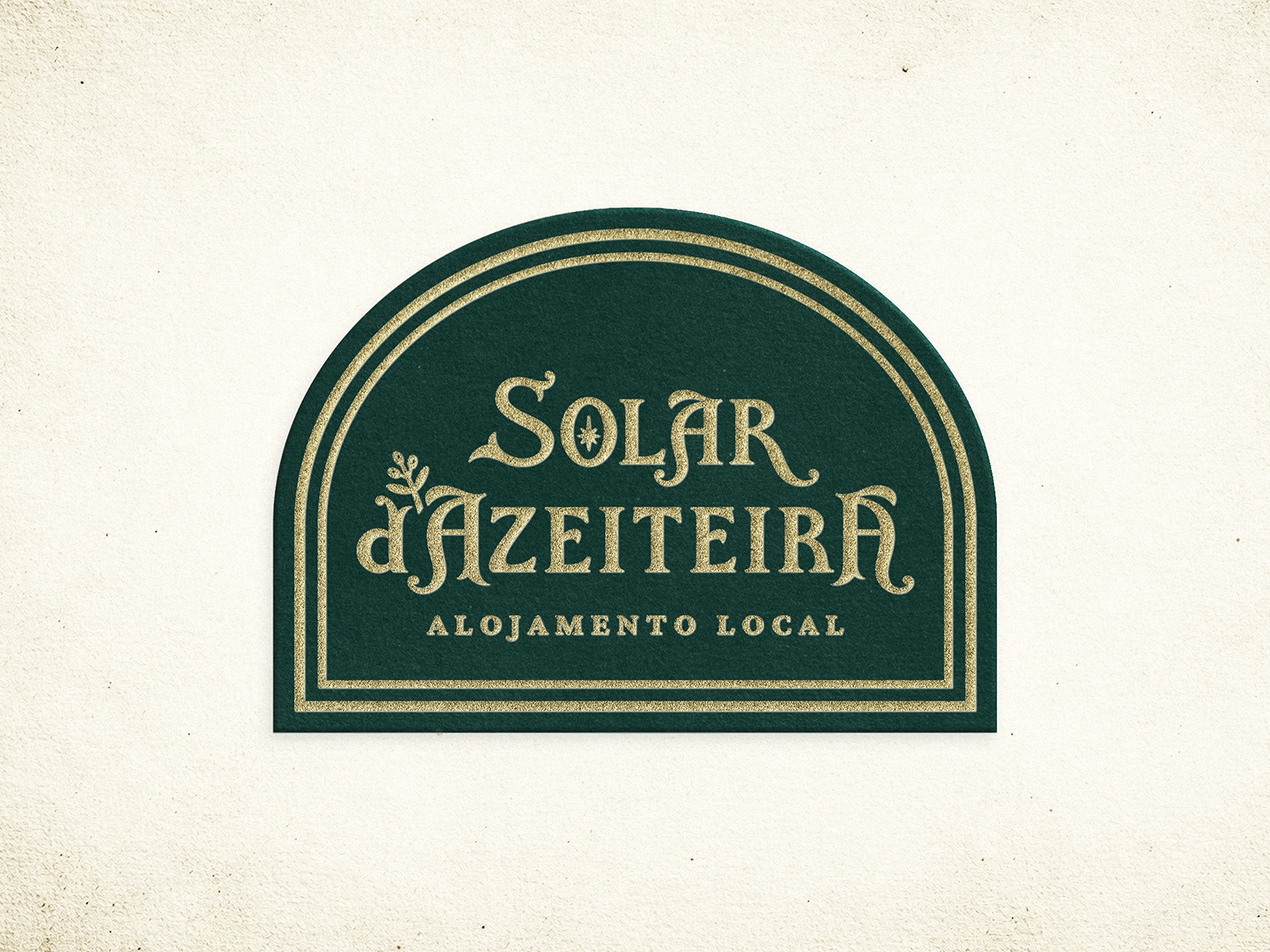 Solar d’Azeiteira, main logo. accommodation authenticity brand brand identity branding custom typography elegant logo handcrafted design heritage hospitality branding logo design logotype nature inspired portugal design serra da lousã solar dazeiteira timeless design type typography visual identity
