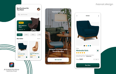 Furniture Buying App android app design figma ios ui ui design uiux