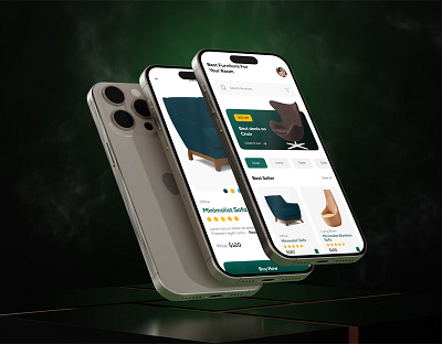 Furniture Buying App android app design figma ios ui ui design uiux