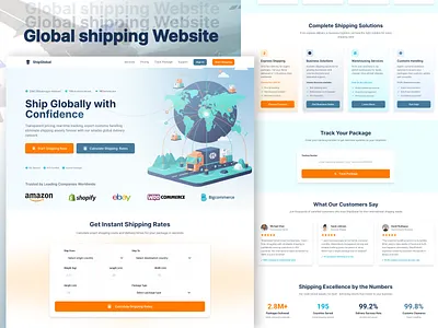 Ship Global animation branding design dribbble shorts landing page responsivedesign ui uiux userexperience