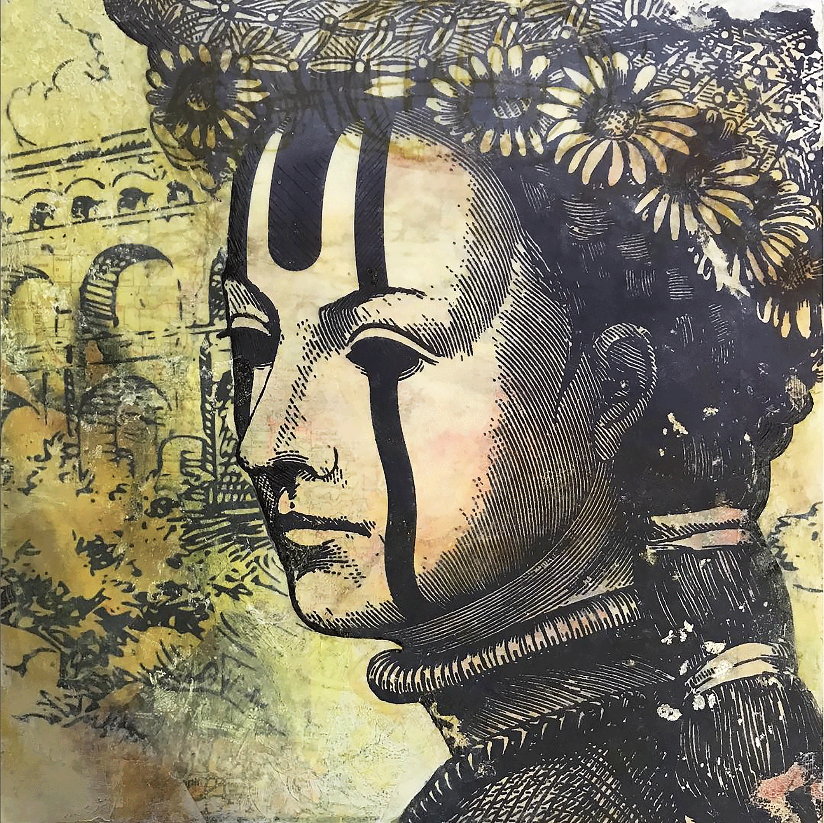 Untitled Royalty #1 art mixed media painting