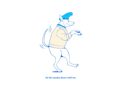 Dog dance with me adobe illustrator concept croc crocs dog dog illustration graphic design illustration illustrator vector