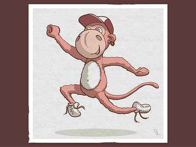 The giraffe with the itchy nose - Monkey character book illustration character character design concept concept design design digital art digital drawing drawing game illustration illustration toy design