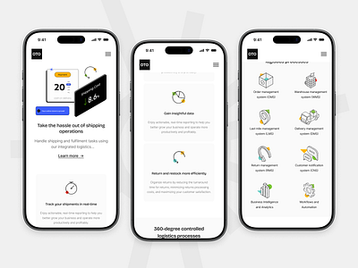 Shipping Mobile Web View branding design ecommerce flat graphic design illustration illustrations logo minimal online store ui