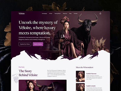 The Véloire — Conceptual Wine Experience ai branding concept design editorial fashionai fashionia fasion ia luxury product ui webdesign wine