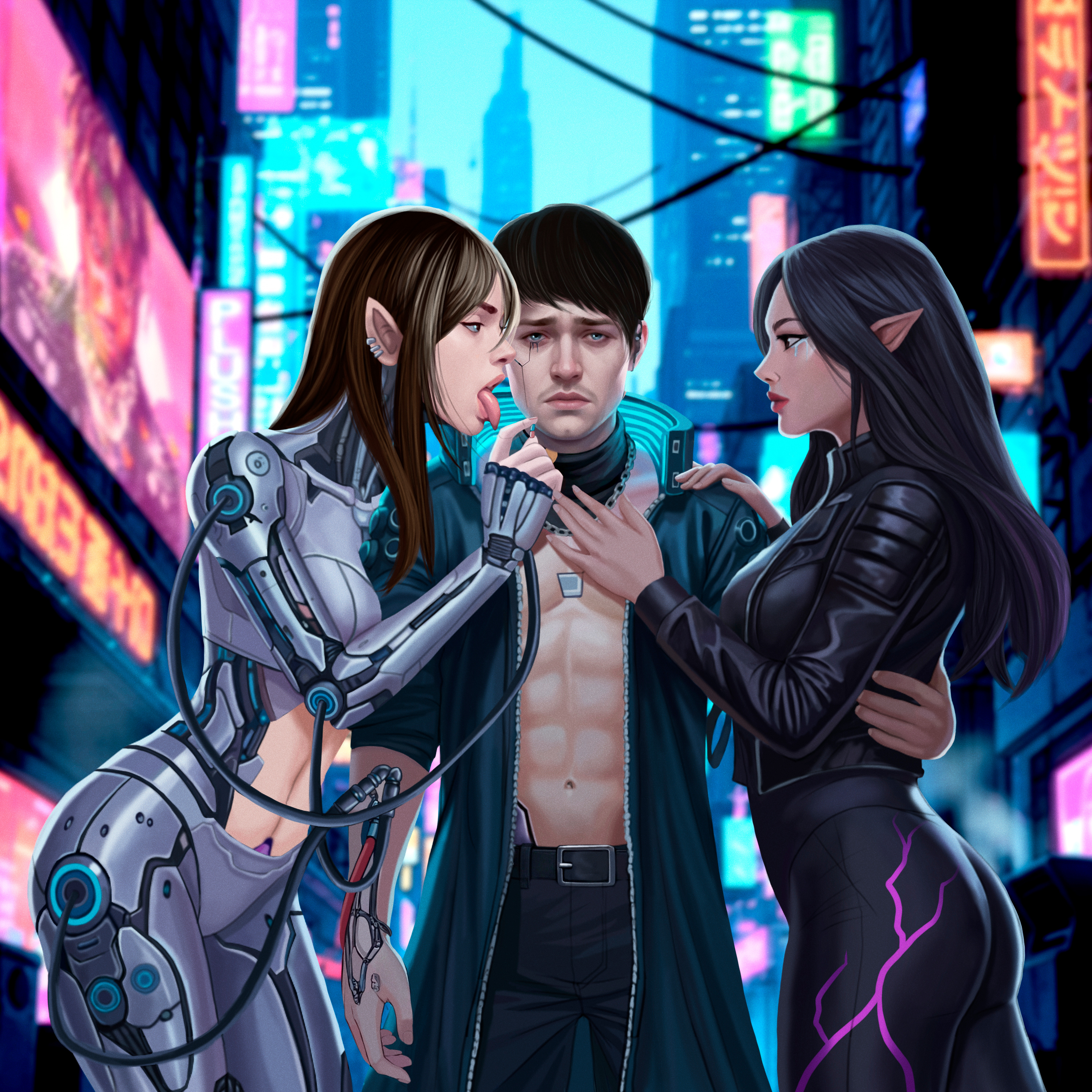 Mark Boyko Album Cover album cover anime character design comic concept art cyberpunk illustration manga