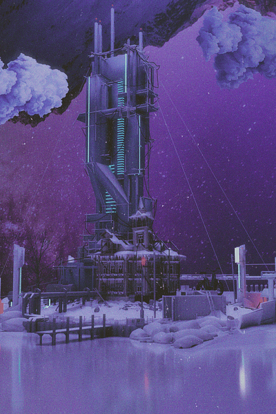 The Silent Tower 3d blender digital art render tower