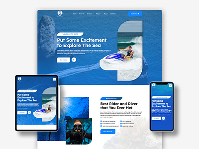 Water Sport Courses Website Design (Elementor Kit) adventure website clean design courses website diving website education website elementor homepage landing page modern ui responsive design sport website template kit travel website ui design water sport web ui kit website design wordpress design