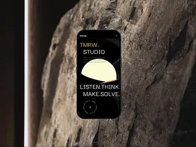 tmrw. website - Mobile desgin design graphicdesign illustration inteface kaixapham logo typography ui ui ux design