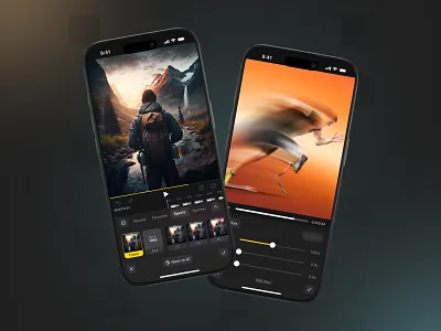 Video Editor App – Advanced Adjustment & Frame Selection UI app concept app design audio controls clean design creative app editing tools figma design frame selection ios app ui mobile app design mobile tools mobile ui product design professional ui ui ux design user interface ux design video adjustments video app ui video editor app