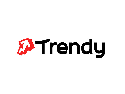 Trendy bold design geometric logo logodesign mobile app modern social media trend