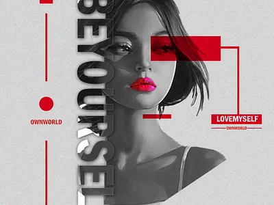 Be Yourself Poster graphic design poster