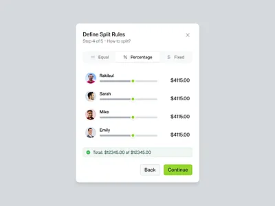 Spliq: Smooth & Equal Split Flow for Group Payments | SaaS UI/UX branding modern ui