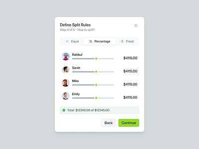 Spliq: Smooth & Equal Split Flow for Group Payments | SaaS UI/UX branding modern ui