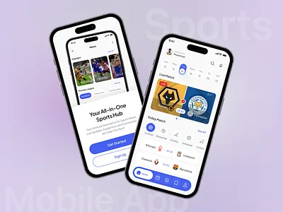 Sports Mobile App interaction design live score match stats mobile app mobile design modern app product design scoreboard soccer sports sports app streaming sport