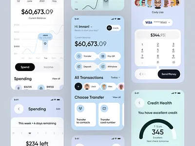 Finance Mobile App Concept - Banking & Expense Tracking app concept app design app inspiration banking app design digital banking digital wallet finance app finance design finance ui fintech design fintechapp ios app mobile ui money management payment app personal finance ui design uiux user interface
