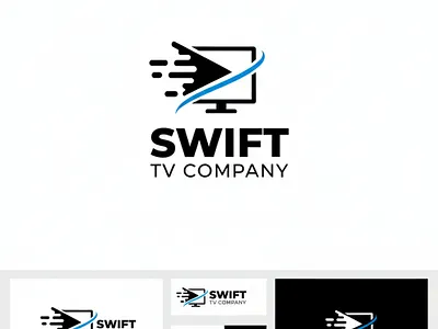 Swift tv company branding design figma graphic design illustration