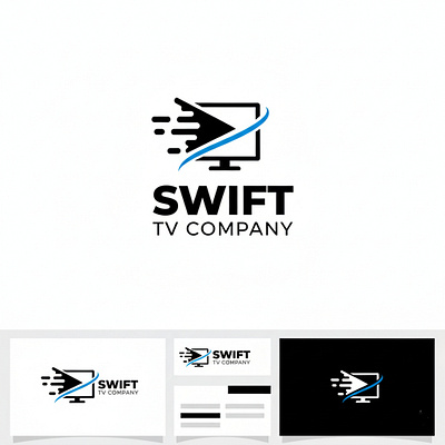 Swift tv company branding design figma graphic design illustration