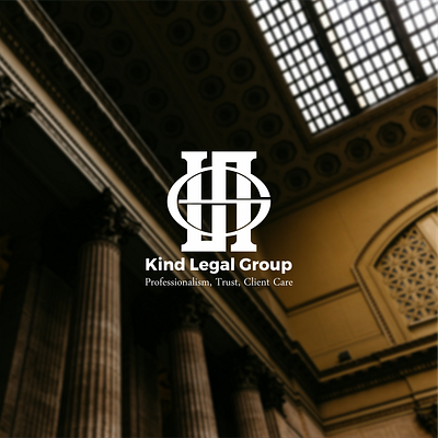 Kind Legal Group Law Firm Logo branding design graphic design illustration lawfirm logo logotype monogram monogramlogo tattoo typography vector