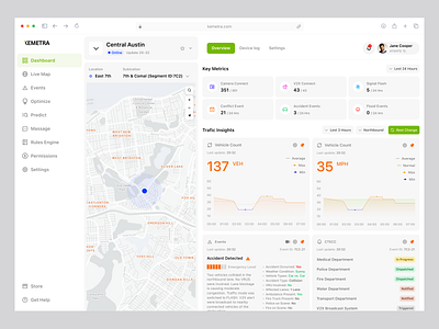 Kemetra - Transportation Management dashboard android app designer app designer dashboard design system events hire web designer infrastructure systems management mobile ui designer monitoring product design saas saas design tracking traffic traffic control traffic dashboard traffic management vehicle wavespace