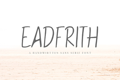 Eadfrith Handwirtten Sans Serif Font quote font