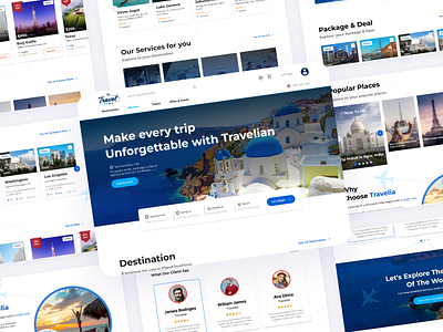 Travelian: Travel Agency Landing Page branding design ui ux