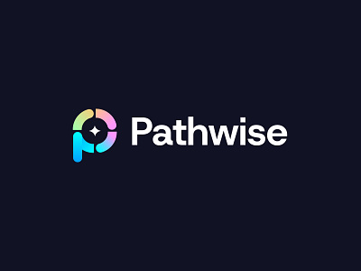 Logo For Patient journey platforms ai ai logo app icon assistant branding communication guidance healthcare intelligence logo medical modern logo monitor p logo patient journey progress star track typography