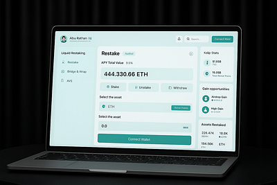 Crypto Dashboard blockchain crypto crypto dashboard crypto swap cryptocurrency defi web app digital wallet landing page nft ui visual design wallet web design website
