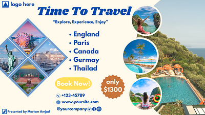 Travel Poster/ Template Design creative design design graphic design social media design template design travel poster visual design