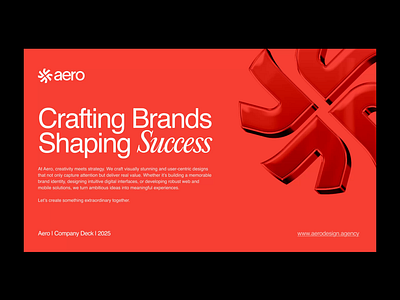 🚀 Aero Company Deck – Crafting Brands, Shaping Success agency deck angency portfolio brand design brand identity branding business deck casestudy company deck creative agency design design agency logo minimal modern deck pitch deck presentation design redesign slide design slide template