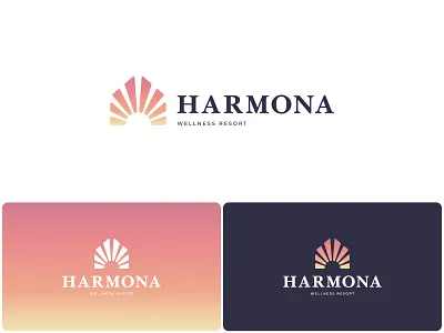 House + Sun logo brand branding energy health house logo meditation minimal logo modern logo peace resort resort logo simple logo sun logo sun rays wellness wellness center wellness logo yoga yoga logo zen