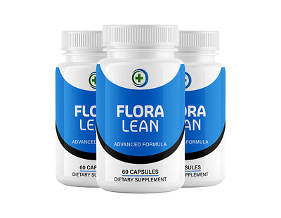 Flora Lean – Advanced Formula Supplement Label brandidentity branding design designinspiration dietary supplement fitness design graphic design graphicdesign health wellness illustration packaging design product label supplement label ui weight management
