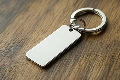 Keychain Mockup Design blank key chain holder key chain