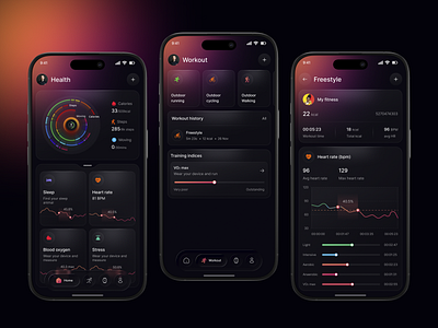 Fitness & Health Mobile App app app design fitness fitness health mobile app fitness app fitness club fitness mobile app gym health health care health care app health mobile app healthy login mobile app mobile ui ui workout workout tracker