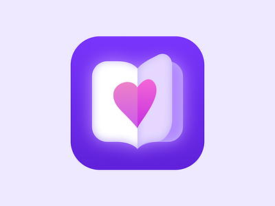 app icon_love book branding design icon illustration logo ui