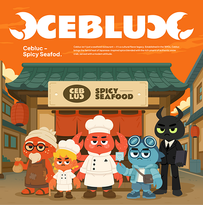 Cebluc - Character Design 2d illustration animation brand design brand identity branding branding design cartoon character character branding character design design food graphic design illustration ip ip design mascot mascot design motion graphics restaurant