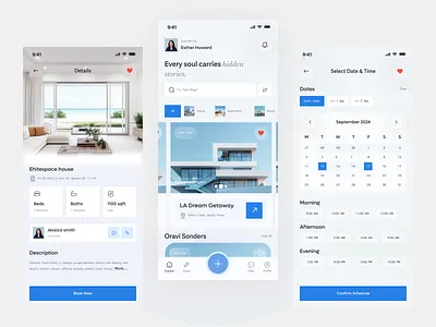 Real estate app mobile platform airbnb app app ui booking clean app clean ui filters home management mobile app modernapp property real real estate rent rent property ui ux