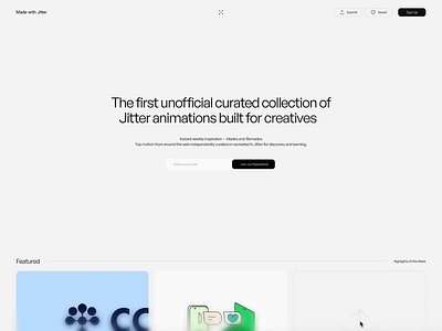 Made with Jitter branding collection curation graphic design inspiration jitter logo logotype