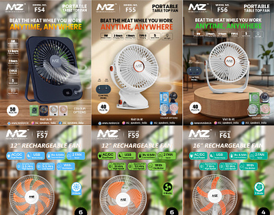 Creative Poster Design for Electronics & Home Appliances advertisingdesign appliancedesign creativeadvertising graphicdesign portablefan posterdesign productposter
