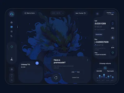 Crypto Exchange Dashboard – Dark Web3 UI/UX Design banking crypto dashboard crypto exchange cryptocurrency defi digital banking fintech payment saas saas dashboard trading web app web design
