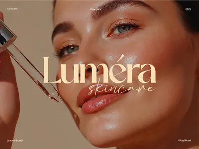 Luméra Skincare Logo brand identity branding cosmetic fashion female glamour logo logotype skincare logo wordmark