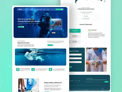 Full Landing Page Design – Modern Responsive Website UI dribbble