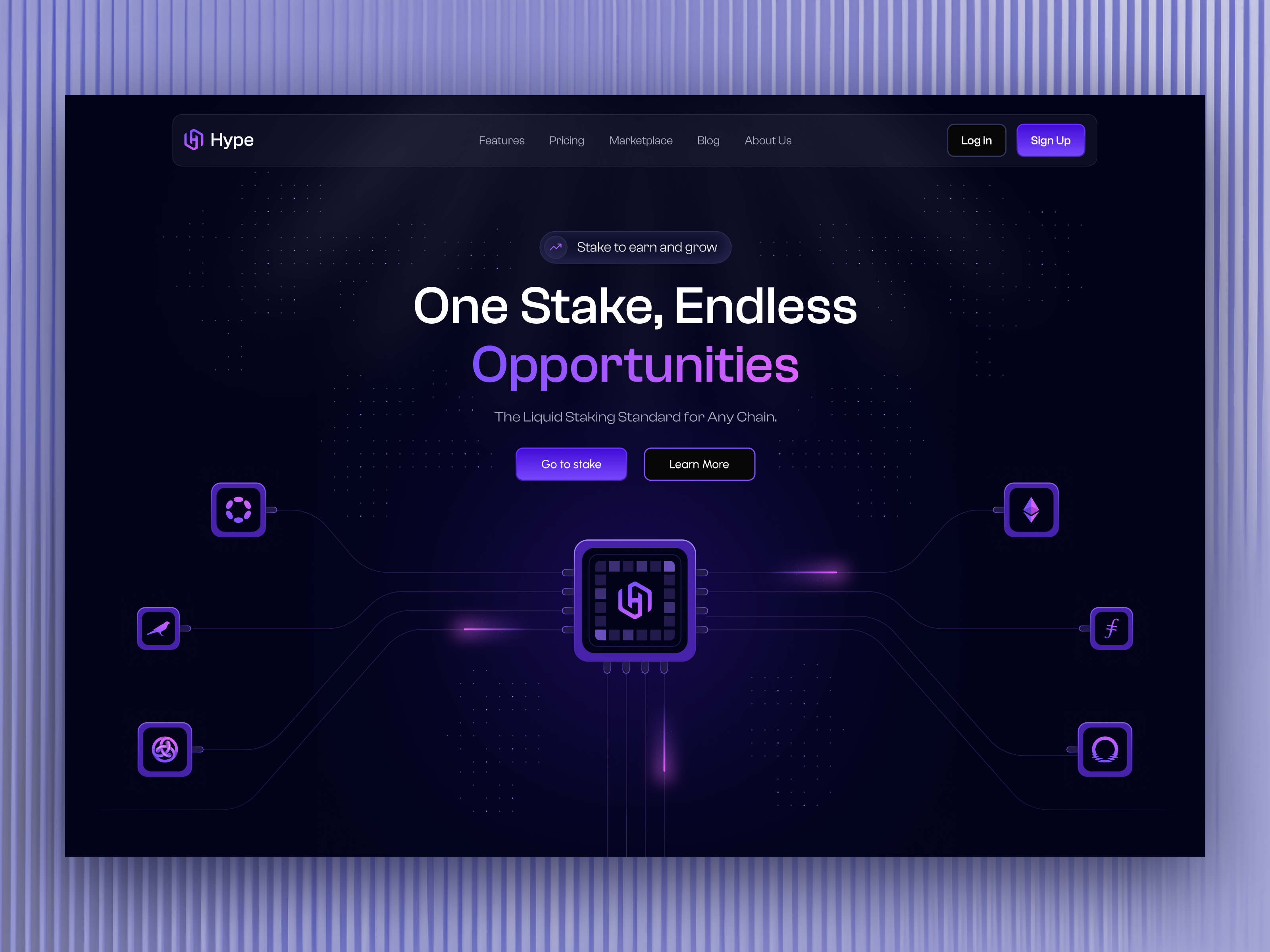 Example of Web3 Landing Page