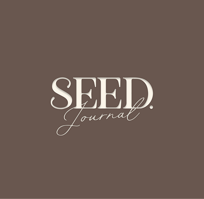 SEED Journal Logo Stylized branding journal logo logo design